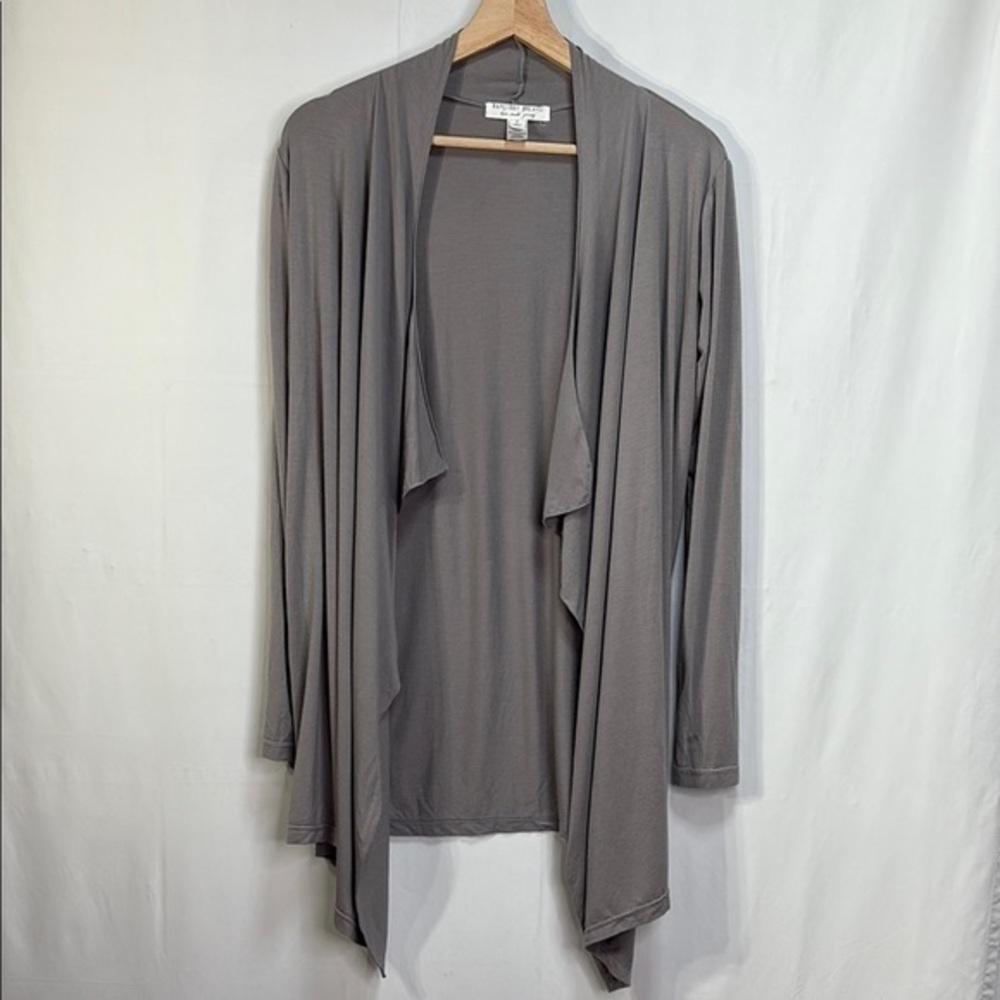 🪿 Barefoot Dreams Soft Gray Lounge Robe luxe milk jersey